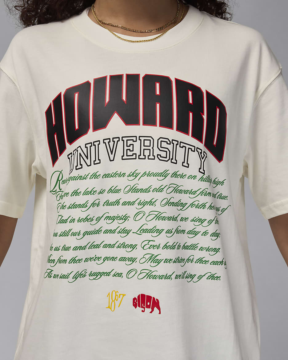 Jordan x Howard University Women s T Shirt. Nike